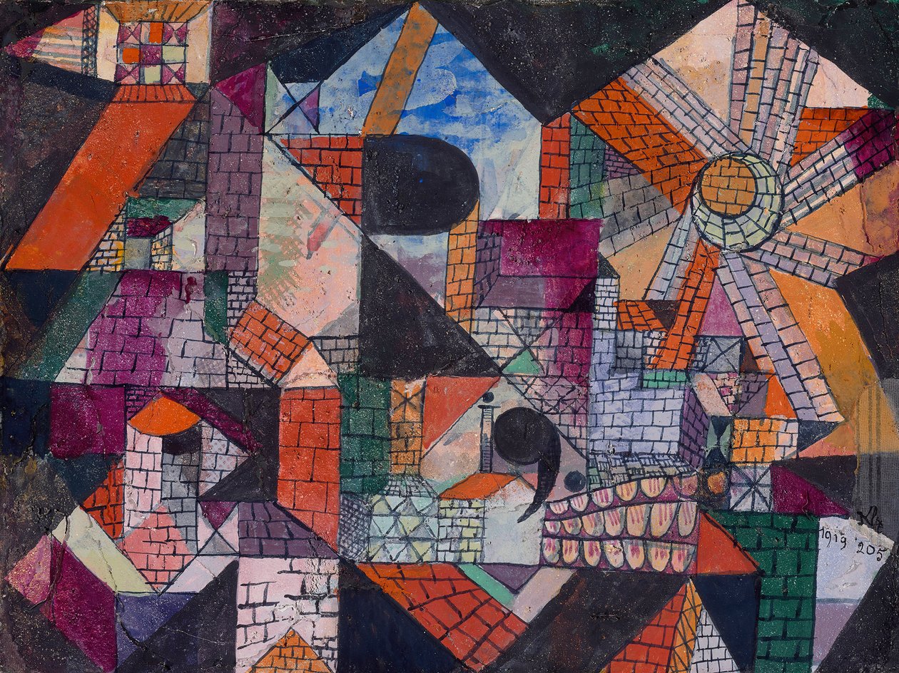Şehir R, 1919. by Paul Klee