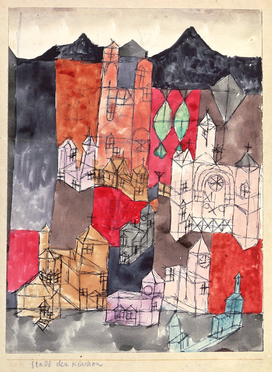 Kiliseler Şehri by Paul Klee