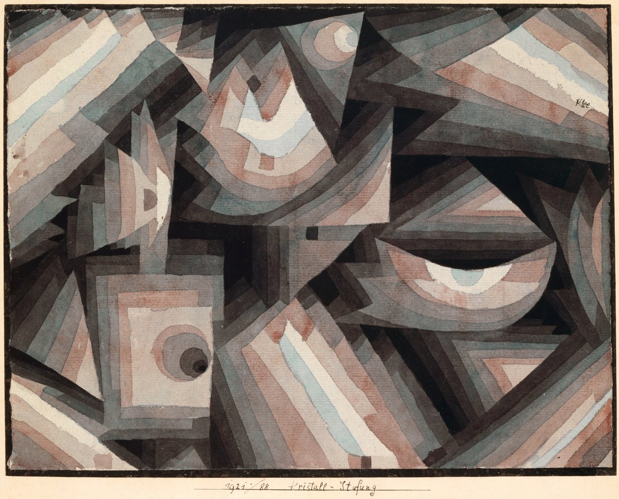 Kristal Derecelendirme, 1921. by Paul Klee