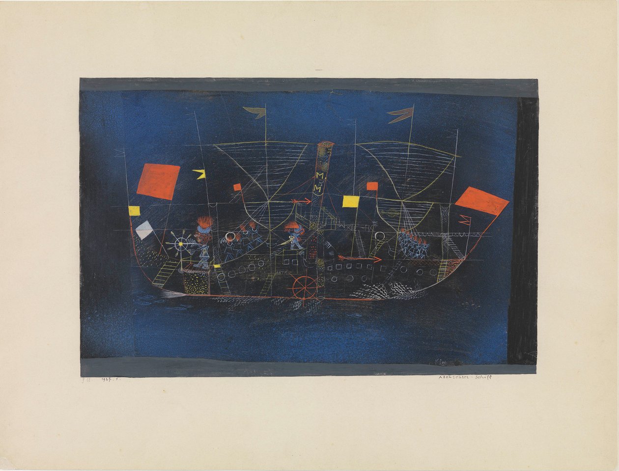 Macera Gemisi, 1927. by Paul Klee