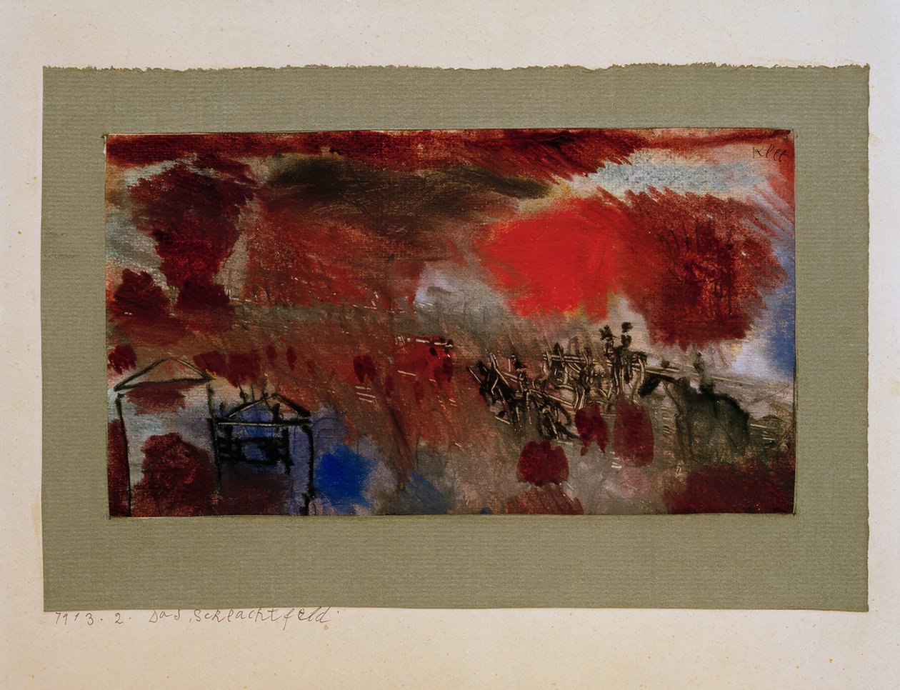 Savaş alanı by Paul Klee