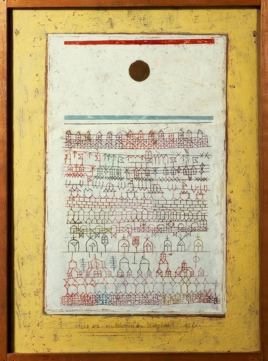 Şehir kitabından bir sayfa by Paul Klee