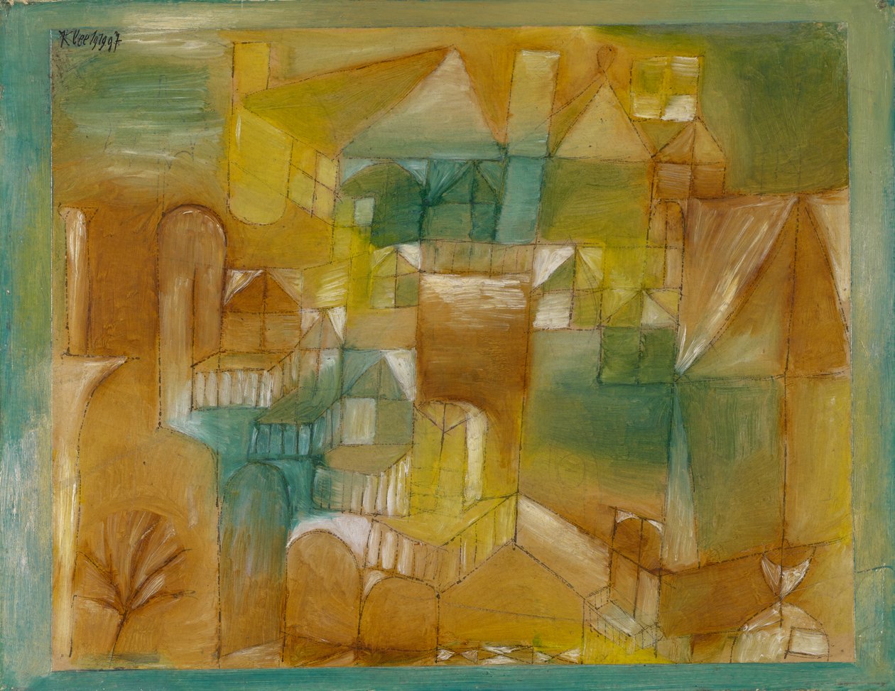 Cephe Kahverengi-Yeşil by Paul Klee