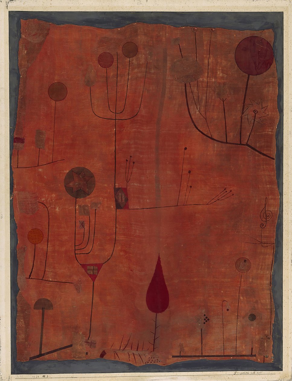 Kırmızı Meyveler, 1930. by Paul Klee