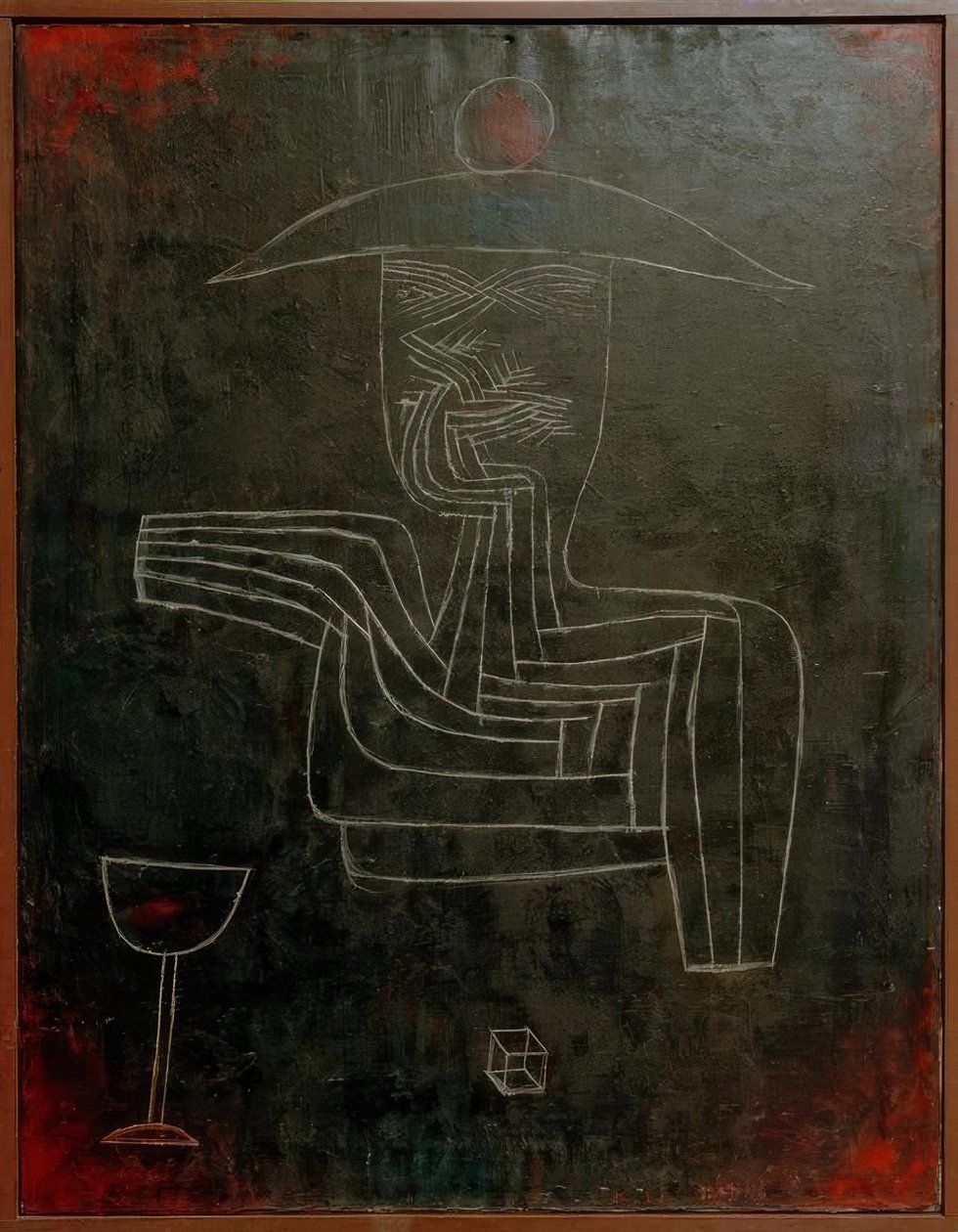 Şarap ve oyun ile ruh by Paul Klee