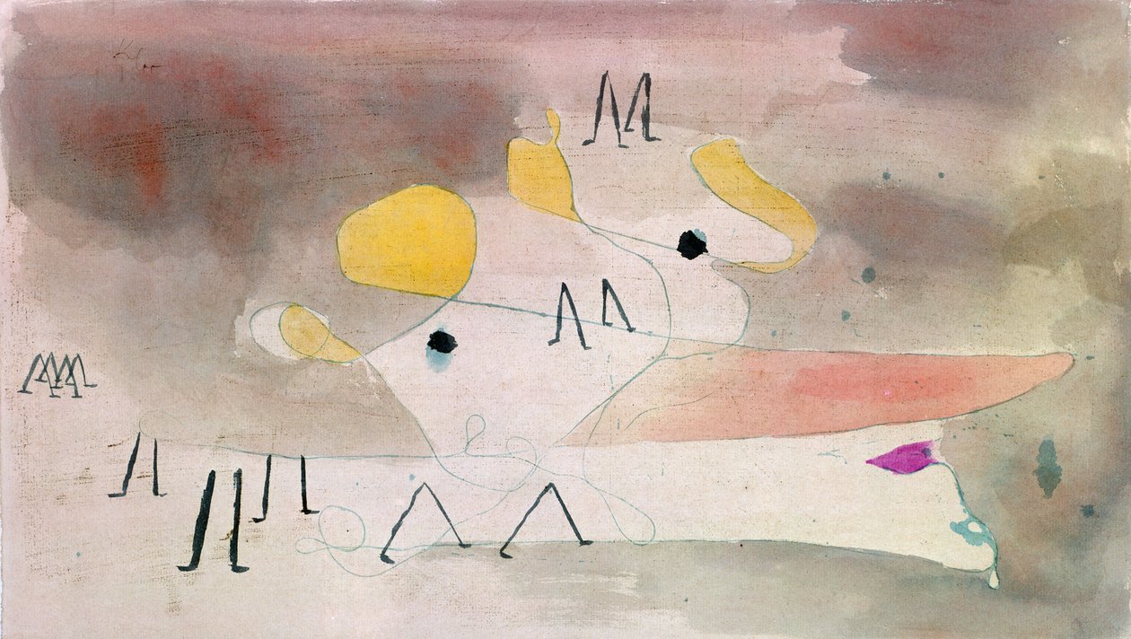 Hayalet ve takipçiler by Paul Klee