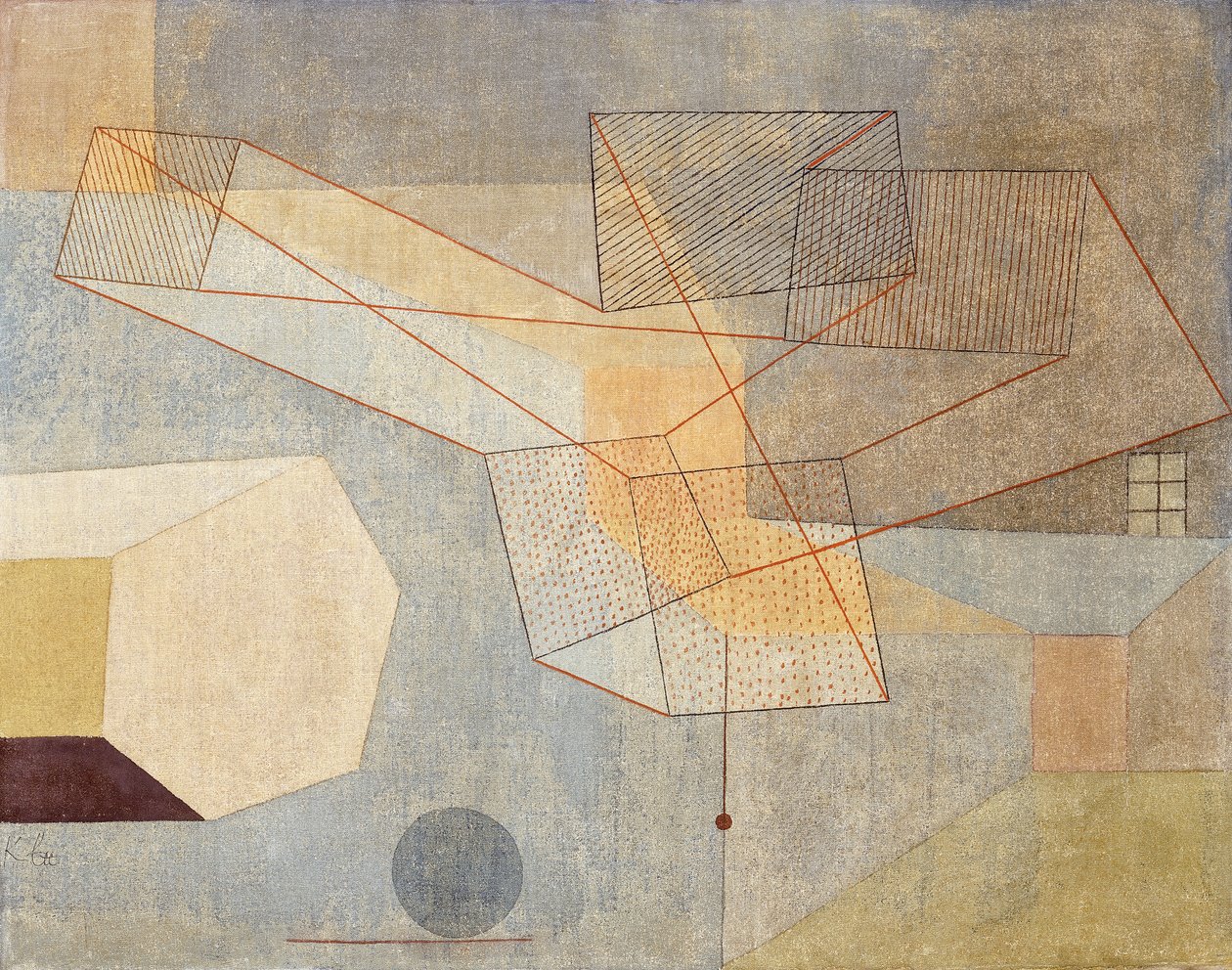 kayma; sürgülü by Paul Klee