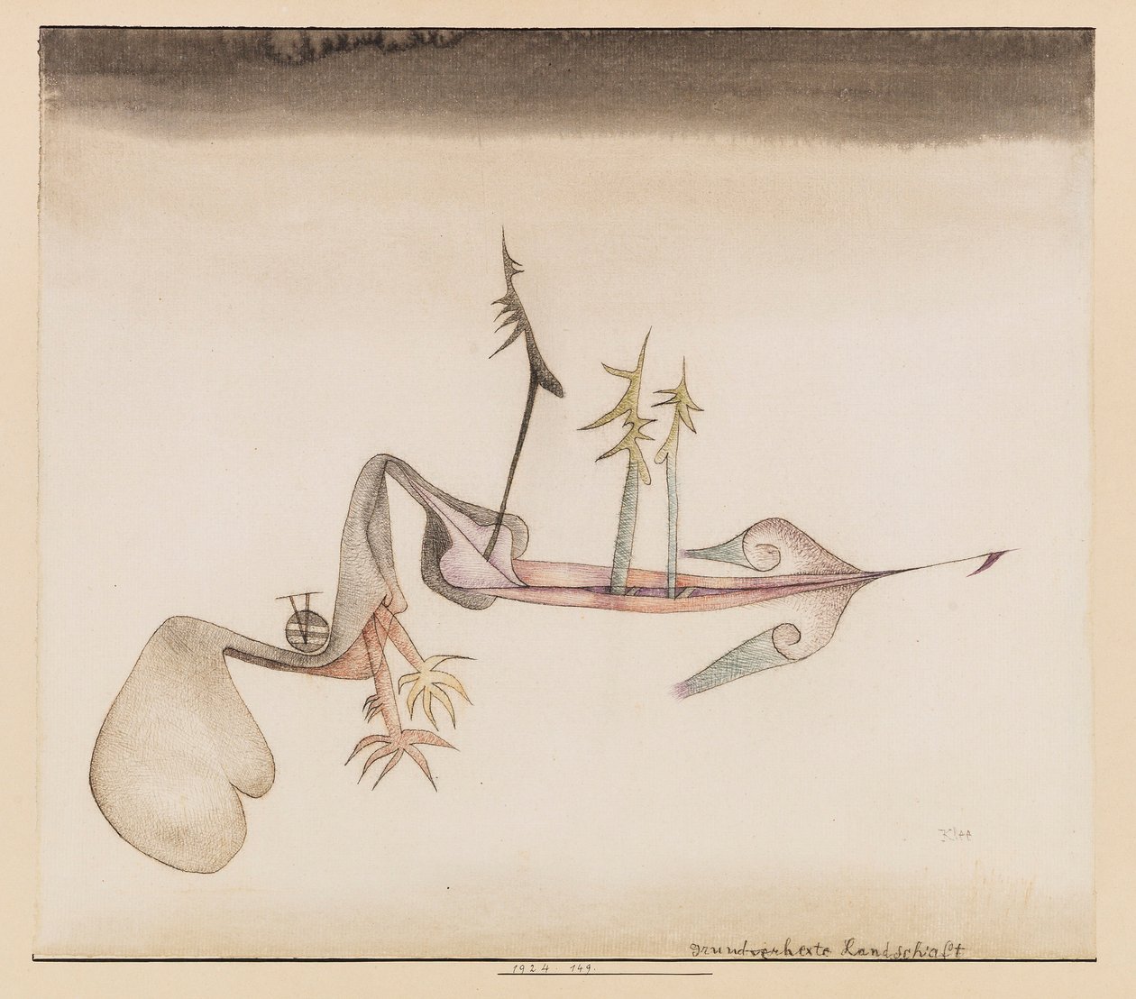 Zemin Büyülenmiş Manzara, 1924. by Paul Klee