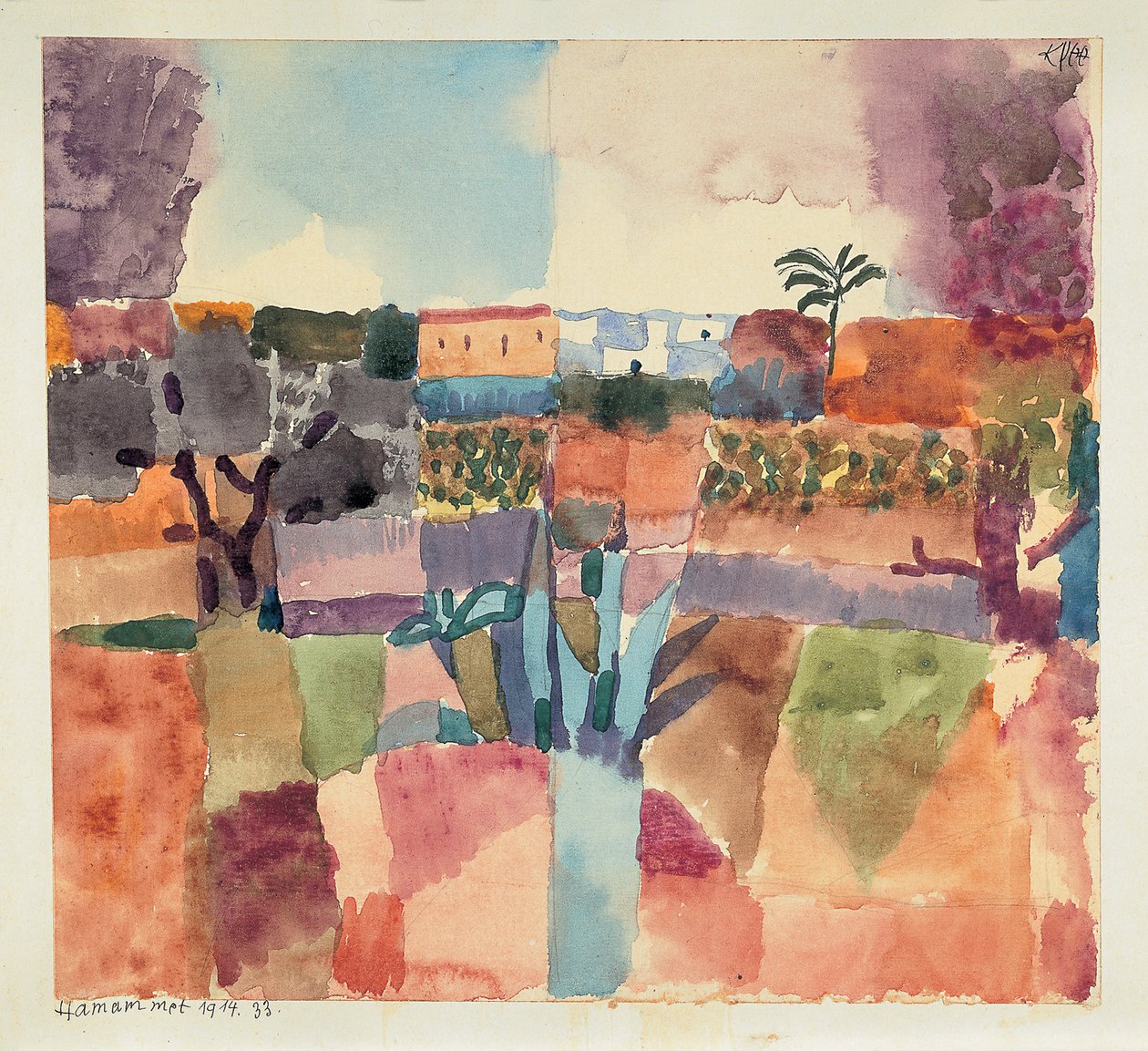 Hammamet, 1914. by Paul Klee