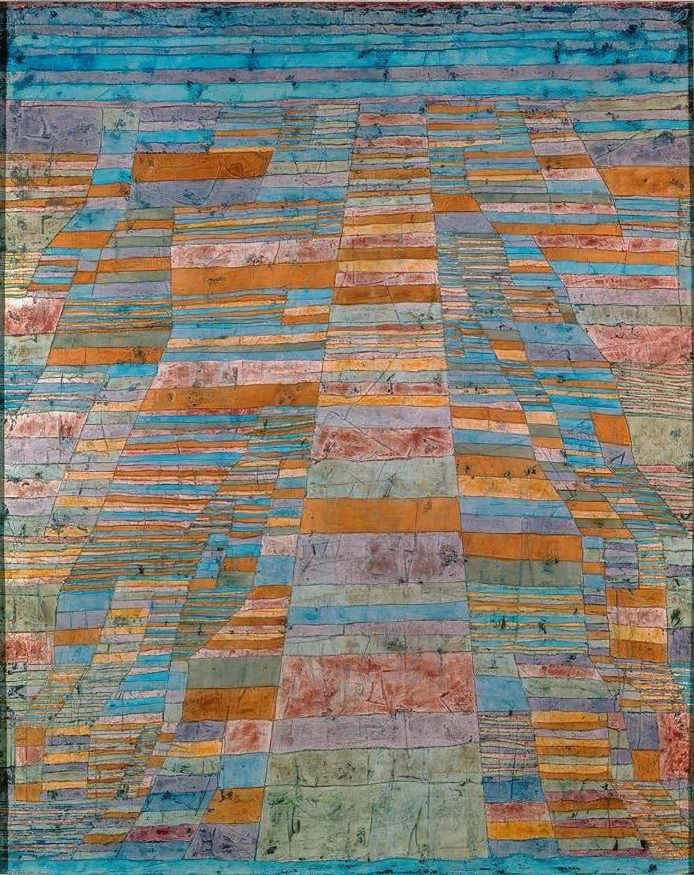 Ana ve yan yollar by Paul Klee