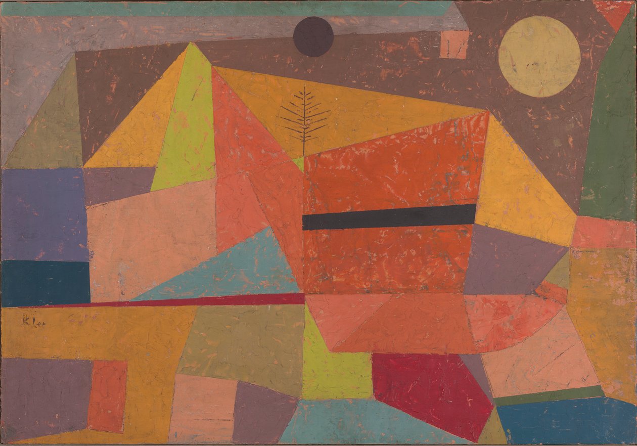 Neşeli Dağ Manzarası by Paul Klee