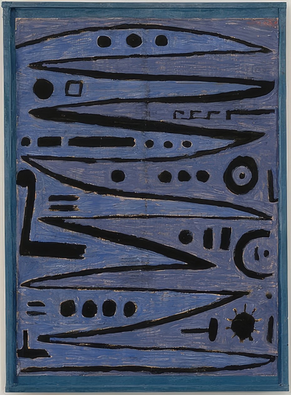 Kahramanca yay vuruşları. 1938 by Paul Klee