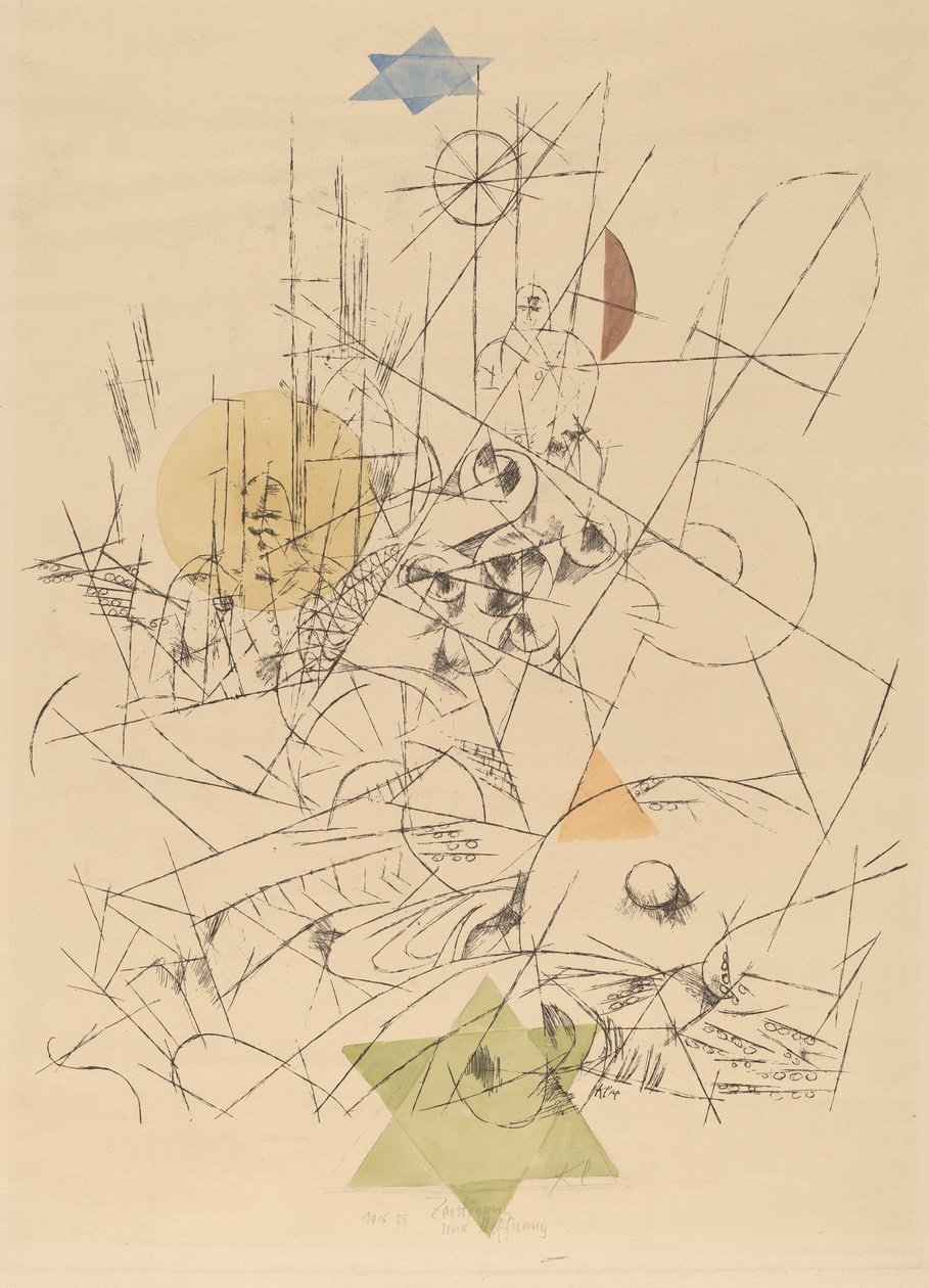 Umut ve Yıkım Yıkım ve Umut, 1916. by Paul Klee
