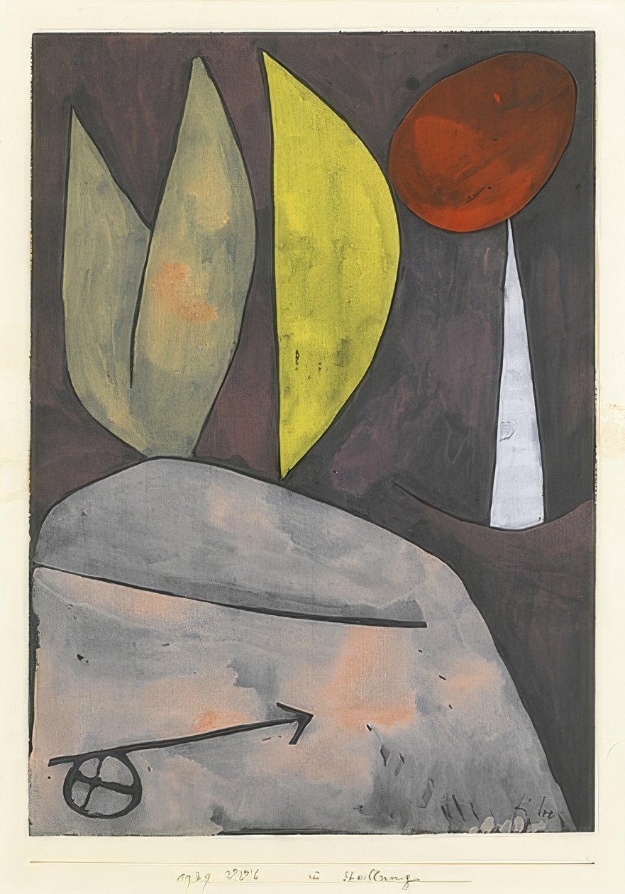 Pozisyonda. 1939 by Paul Klee