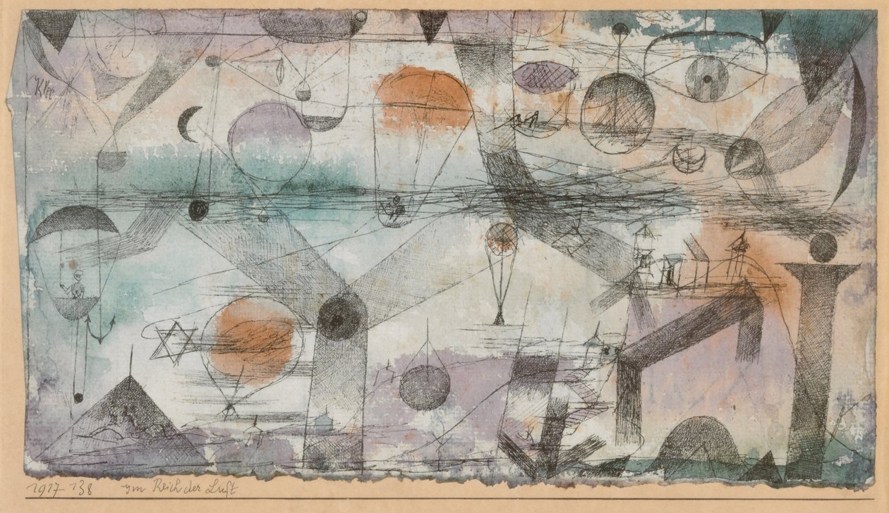 Hava Aleminde, 1917. by Paul Klee