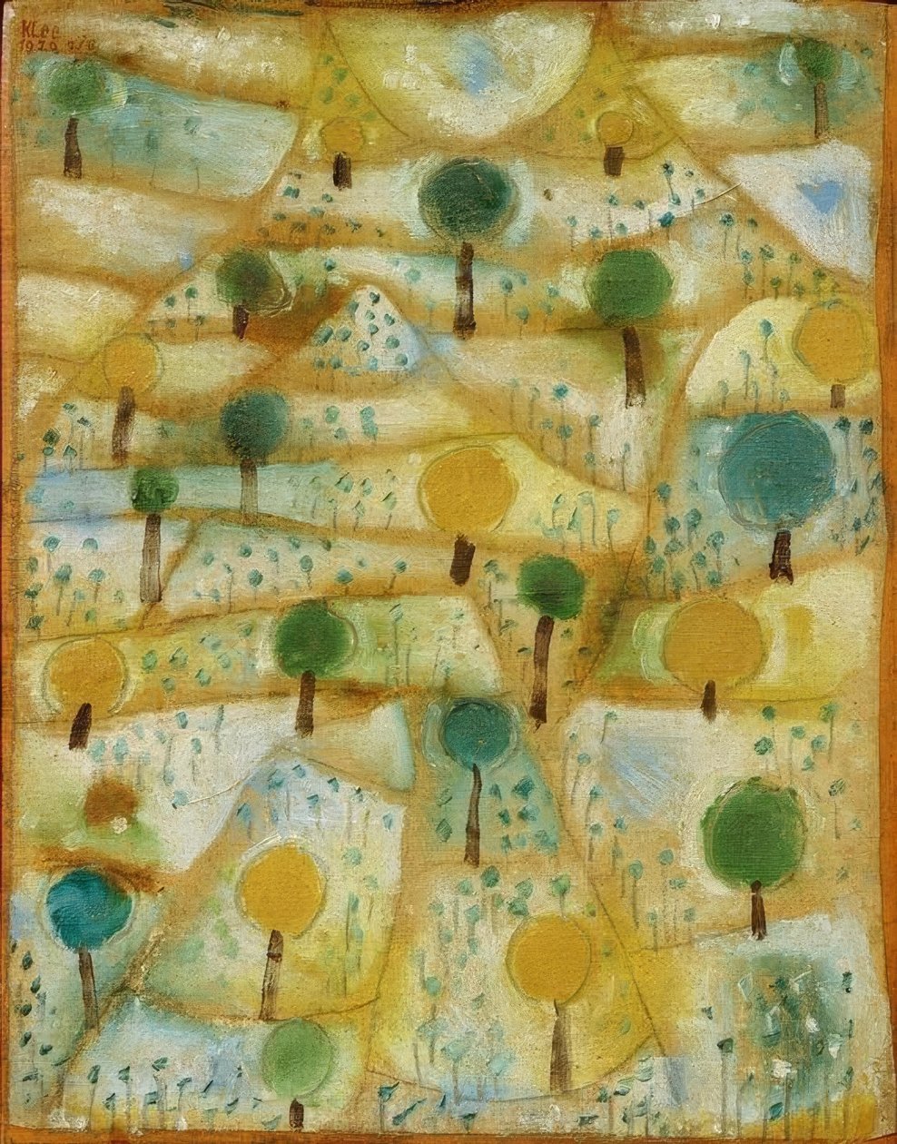 Küçük ritmik manzara by Paul Klee