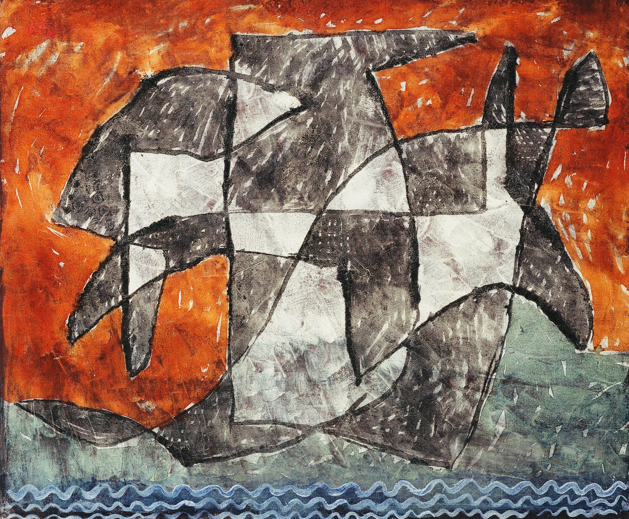 Göl Hayaleti; Gespenst'e bakın by Paul Klee