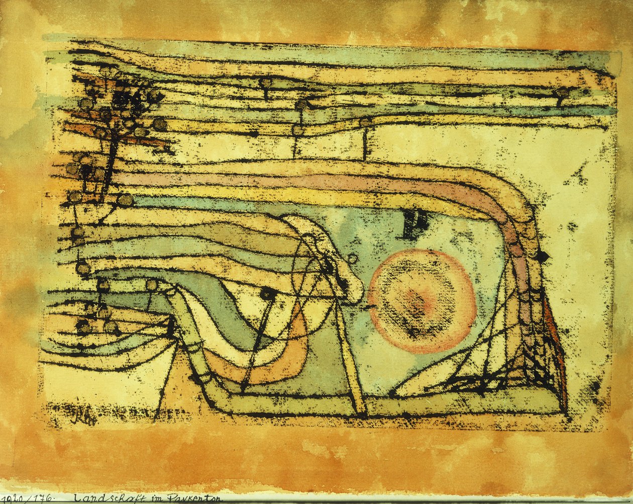 Pankenton'da Manzara by Paul Klee