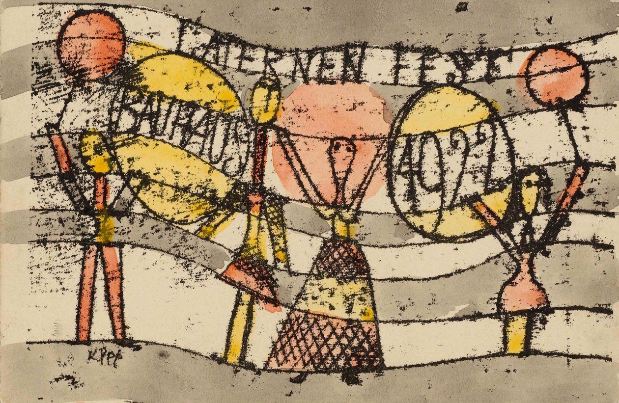 Laternenfest Bauhaus 1922, 1922. by Paul Klee