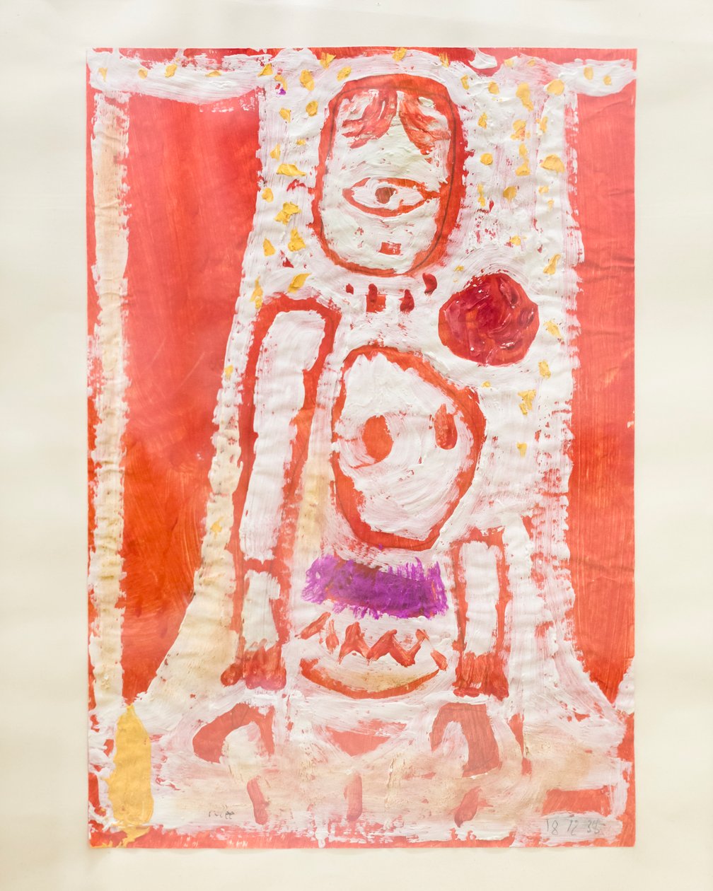 broşlu kız by Paul Klee