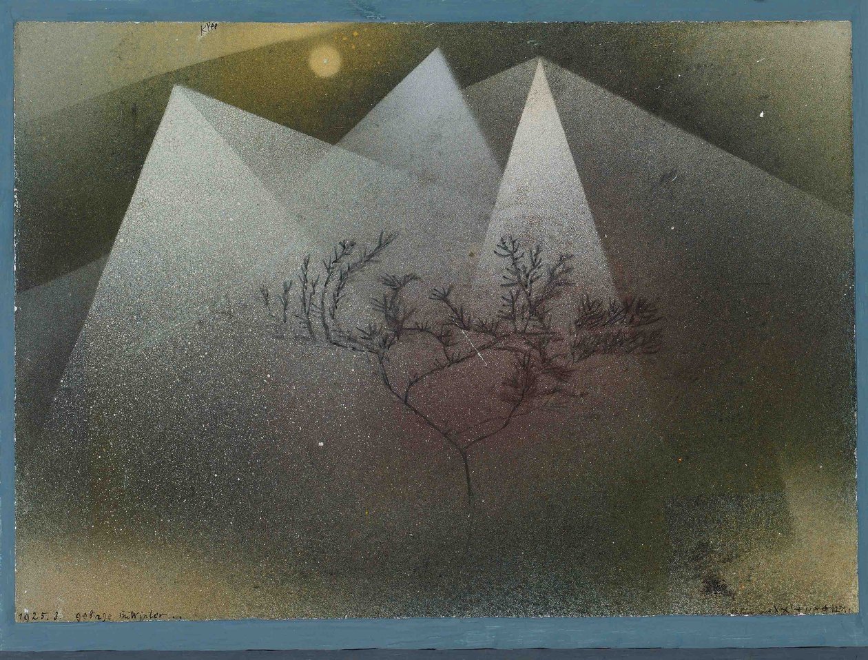 Kışın Dağlar Gebirge im Winter, 1925. by Paul Klee