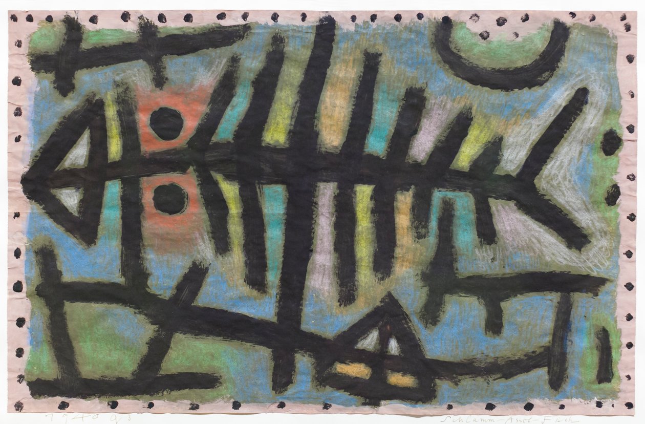 Çamur-odun balığı-balık (Schlamm Assel Fisch) by Paul Klee