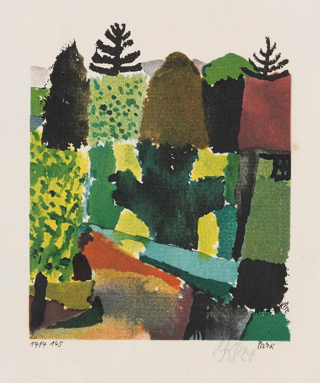 Parkı, 1914. by Paul Klee