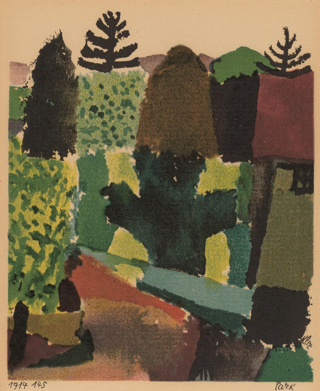 Parkı, 1920. by Paul Klee