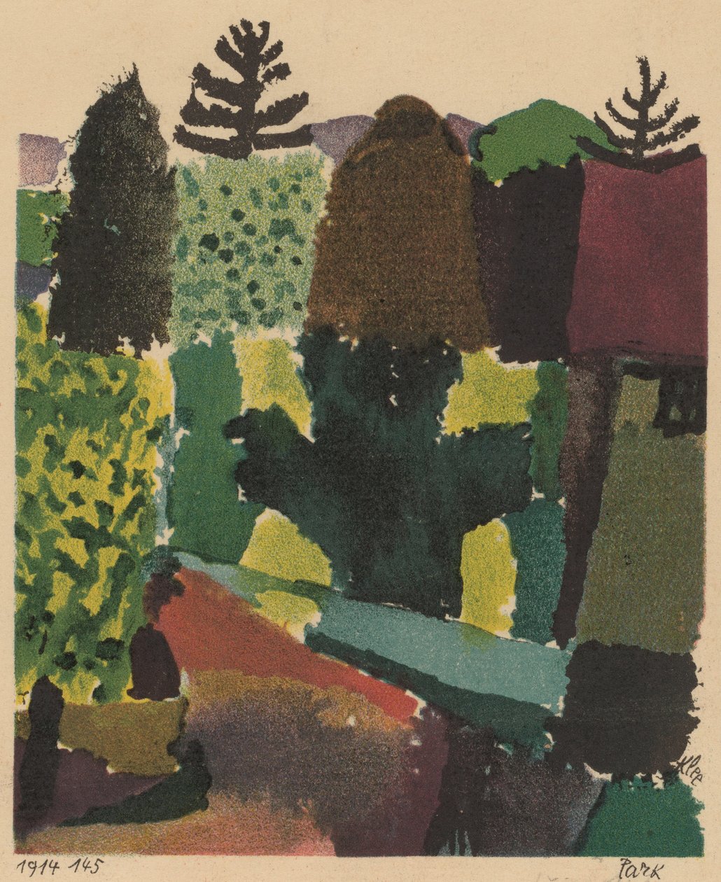 Parkı, 1920. by Paul Klee