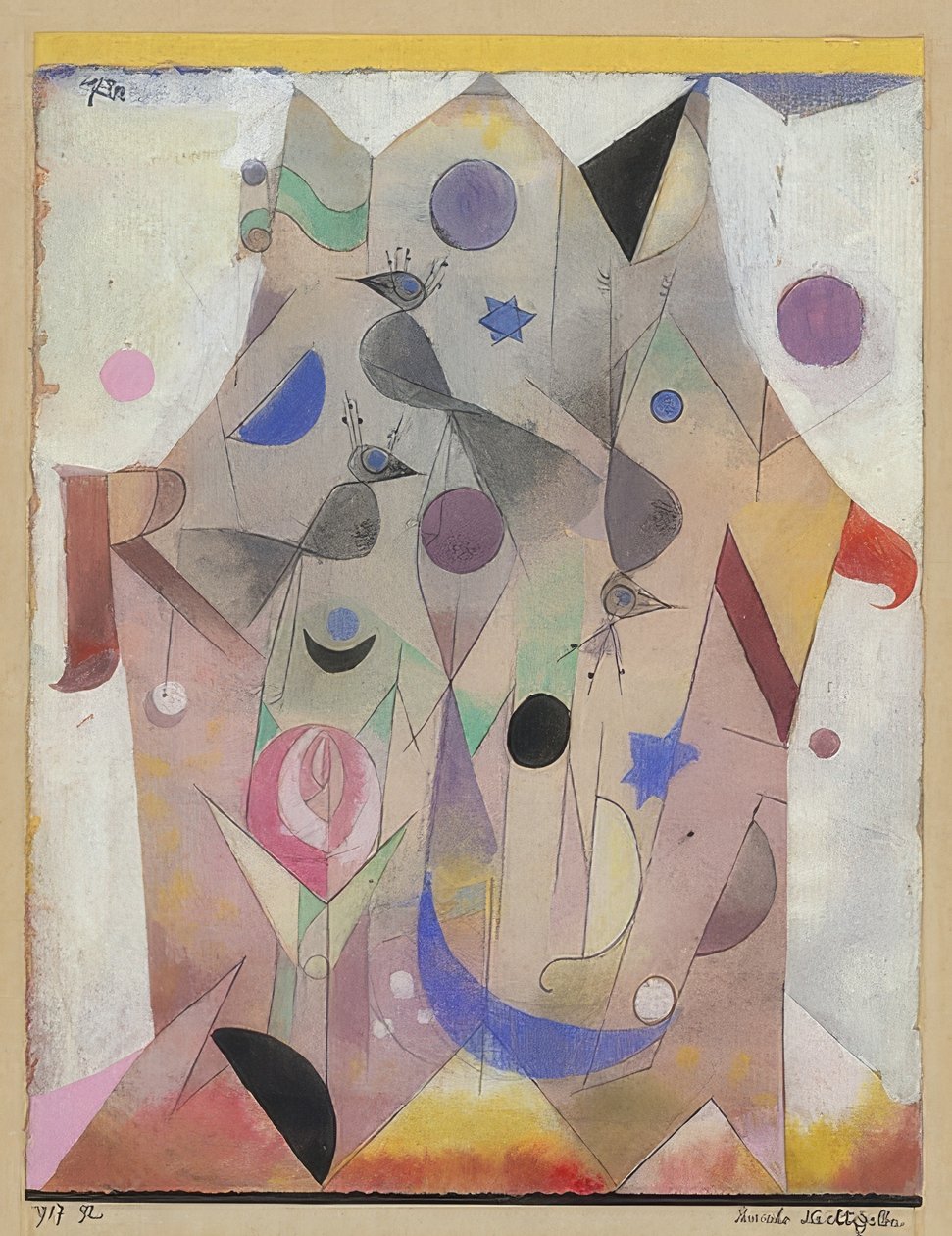 Farsça bülbüller. 1917 by Paul Klee