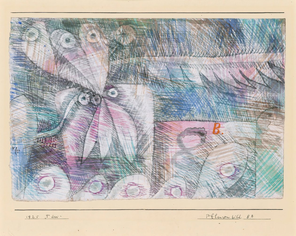 Bitkiler Şekil 8.B., 1925. by Paul Klee