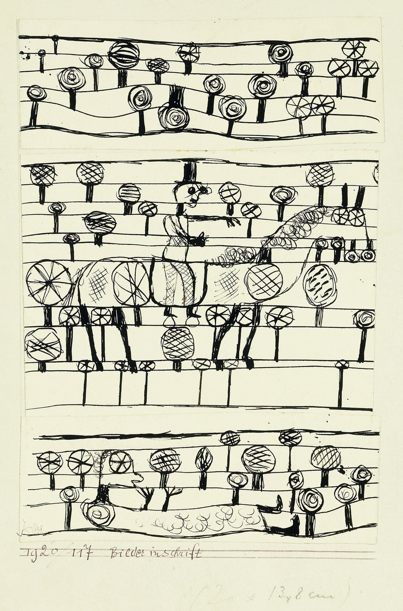 piktografi; Resimler yazıt by Paul Klee