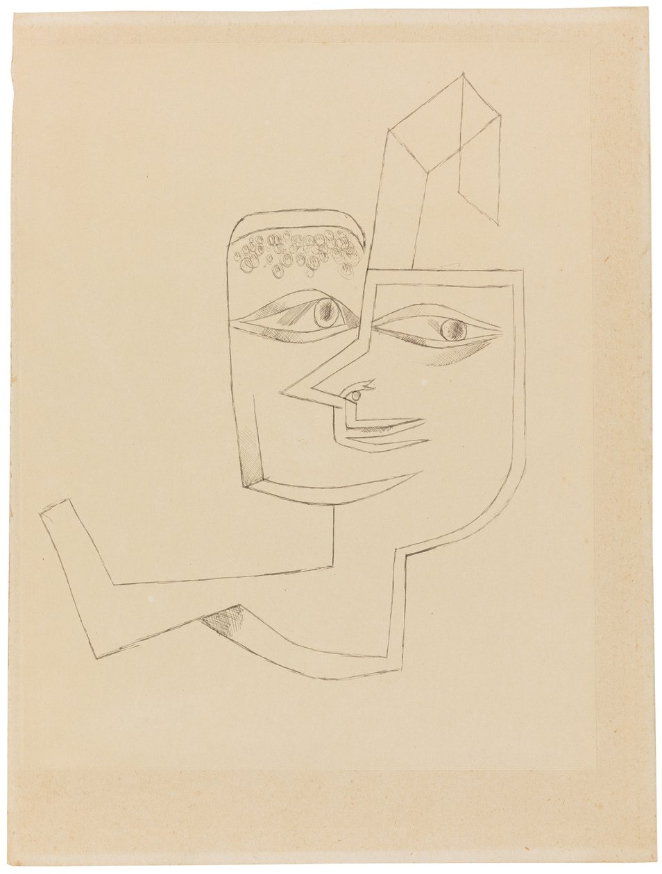 Havalı bir kadının portresi, 1919. by Paul Klee