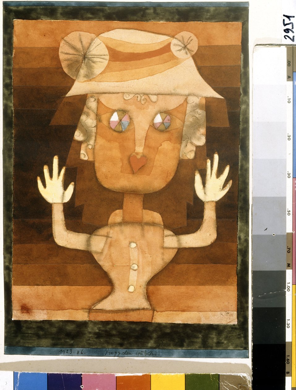 Oyuncak bebek. Paul Klee'nin tablosu (1879-1940) by Paul Klee