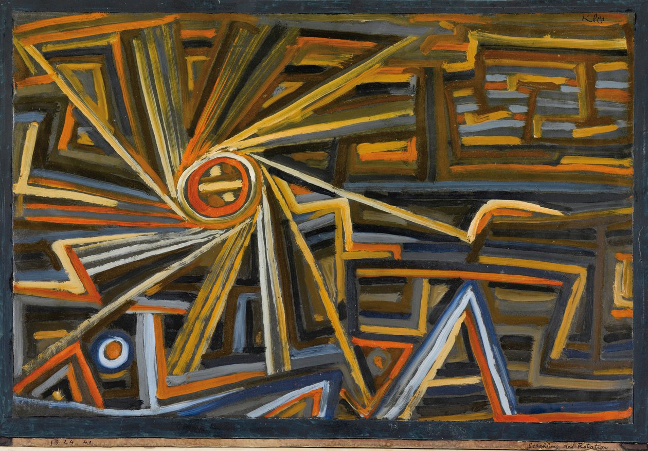 Radyasyon ve Rotasyon. by Paul Klee