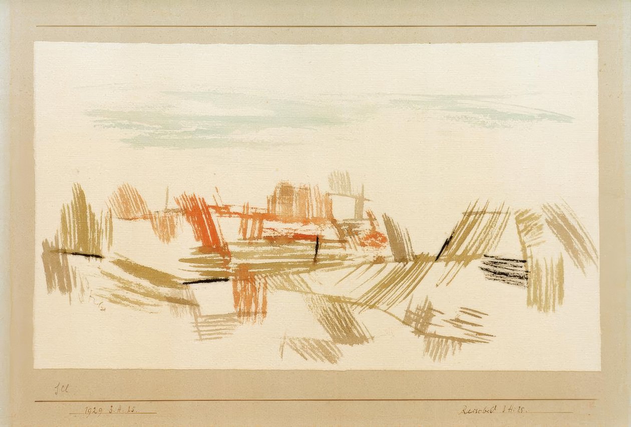 Seyahat resmi 3. H. 25 by Paul Klee