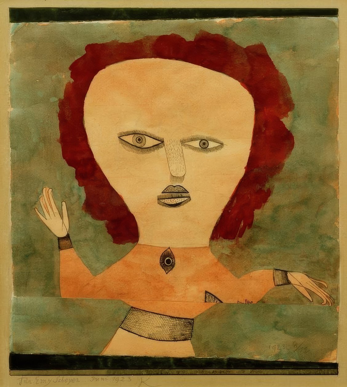 Kadın olarak oyuncu by Paul Klee