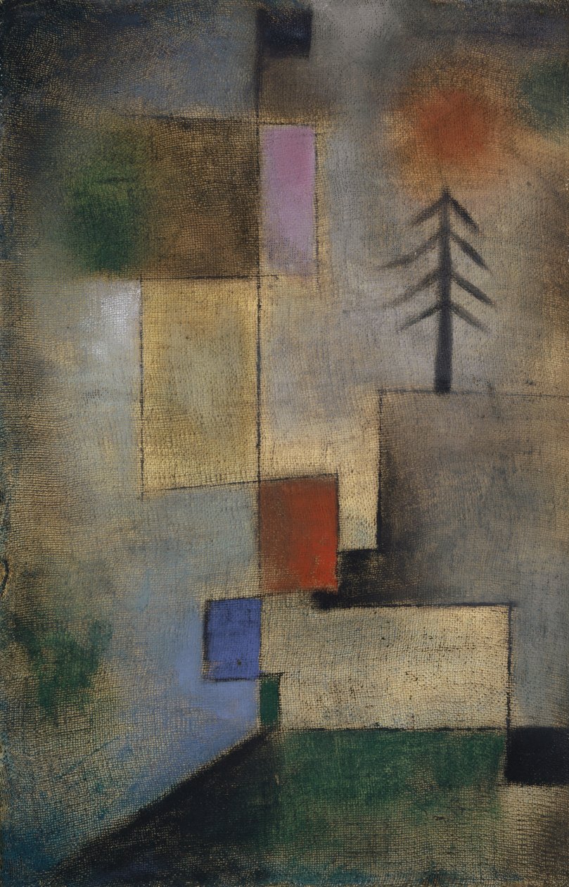 Köknar Ağaçlarının Küçük Resmi by Paul Klee