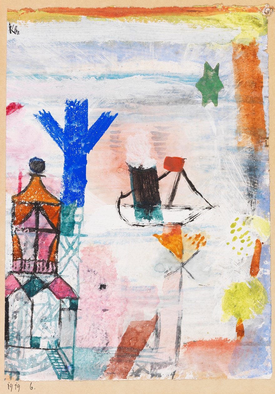 Küçük Vapur, 1919. by Paul Klee