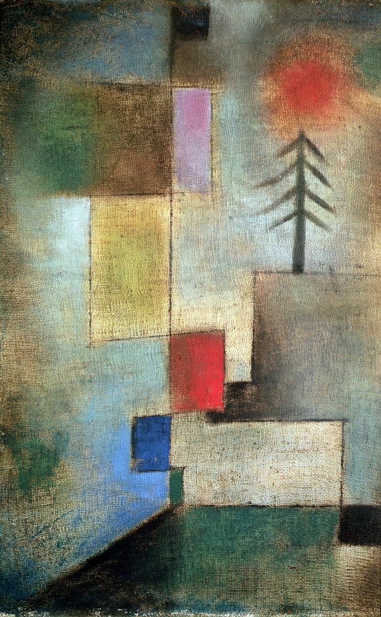 Köknar ağaçlarının küçük resmi by Paul Klee