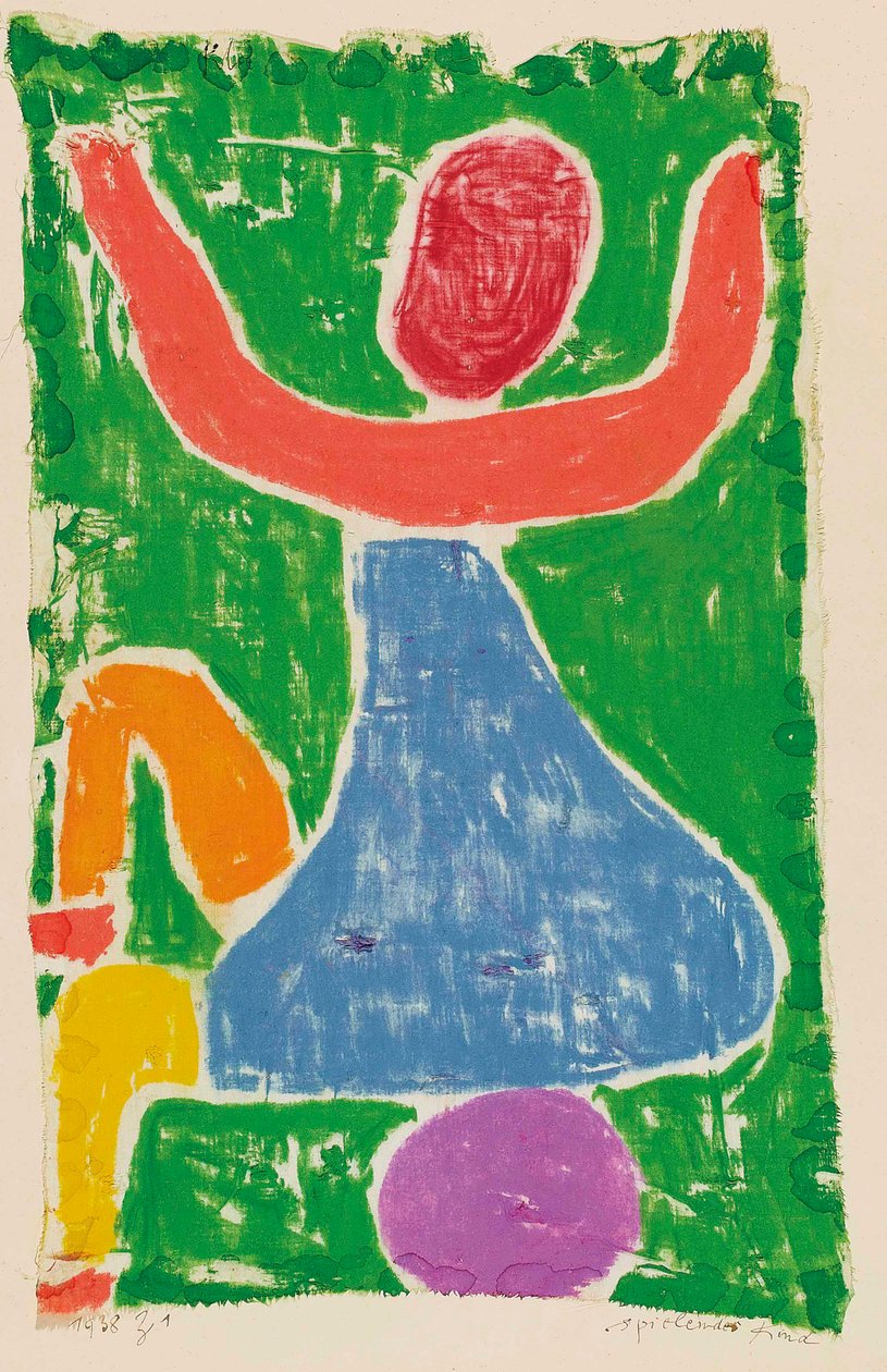 Çocuk oynayan çocuk, 1938. by Paul Klee