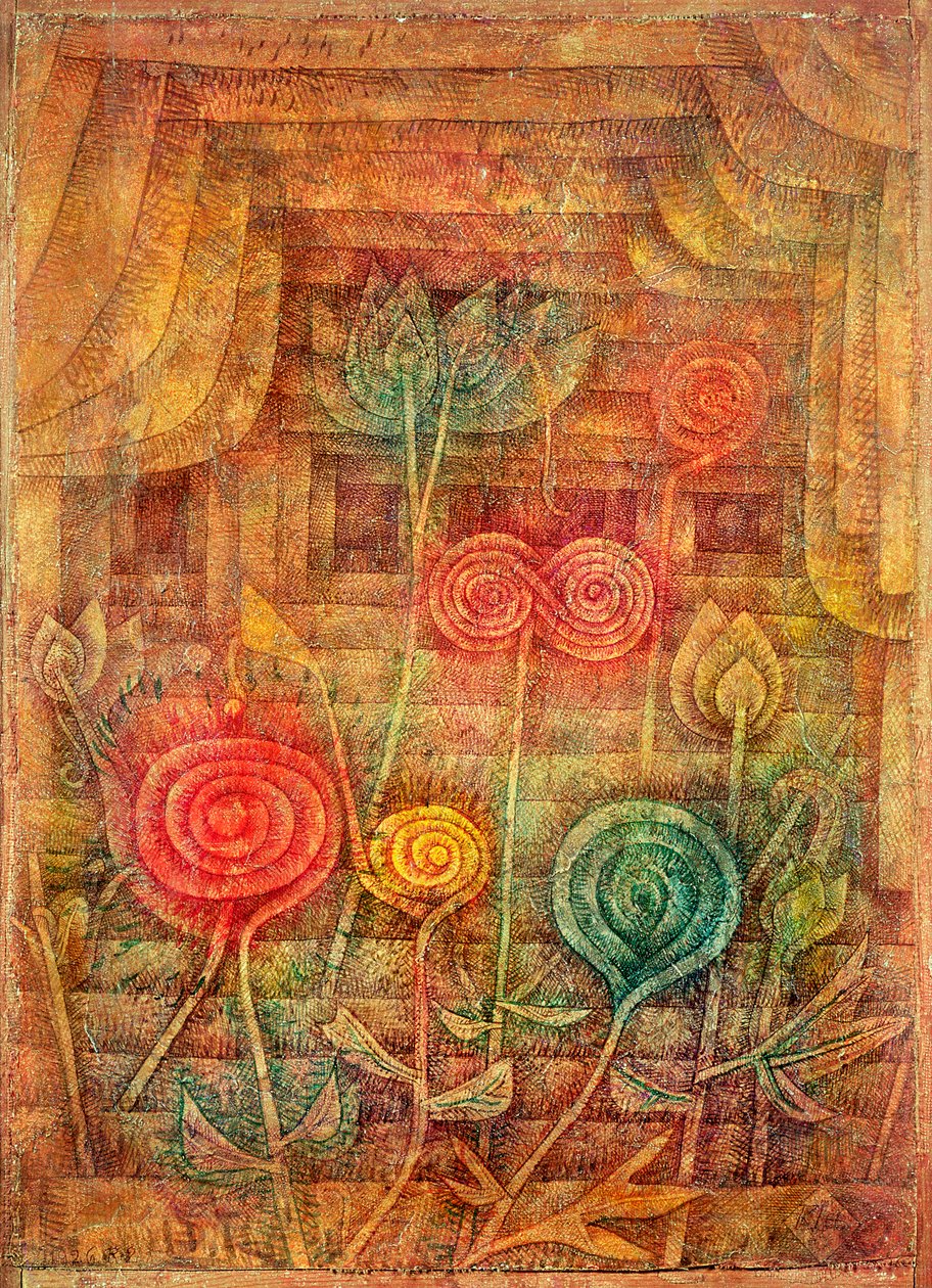 sarmal çiçekler by Paul Klee