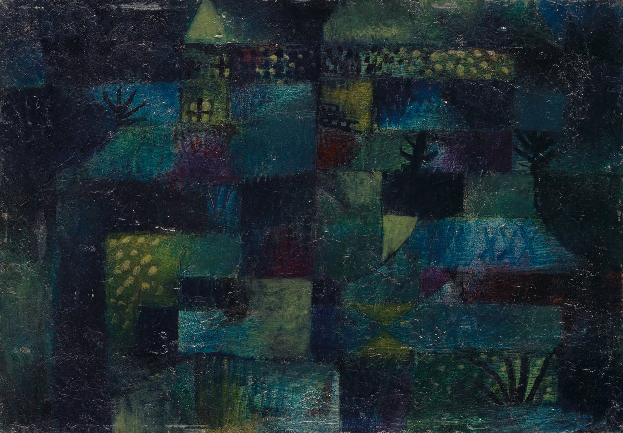 teraslı bahçe by Paul Klee