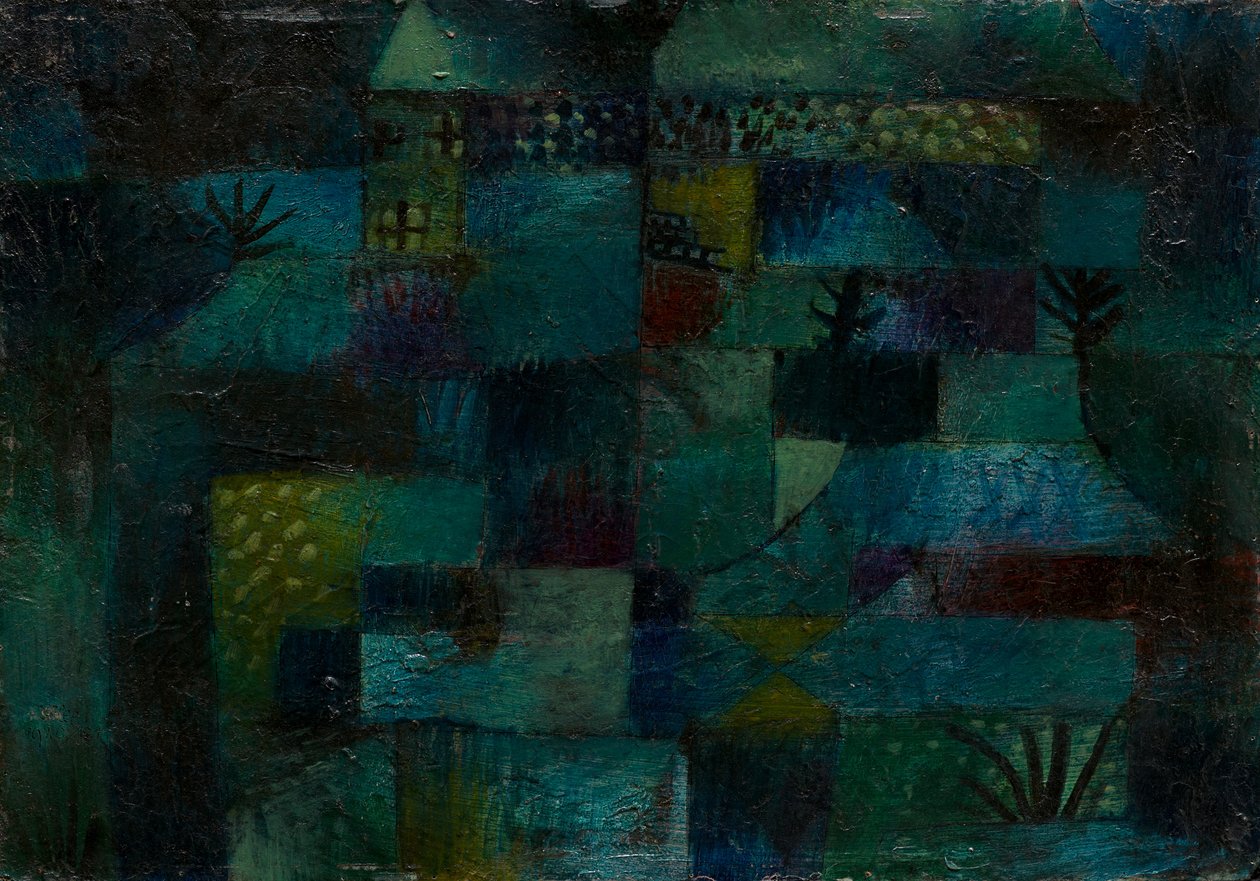 Teraslı Bahçe, 1920. by Paul Klee