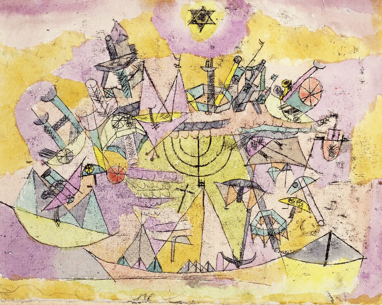 Şanssız Gemiler; gemilerin paskalyası by Paul Klee