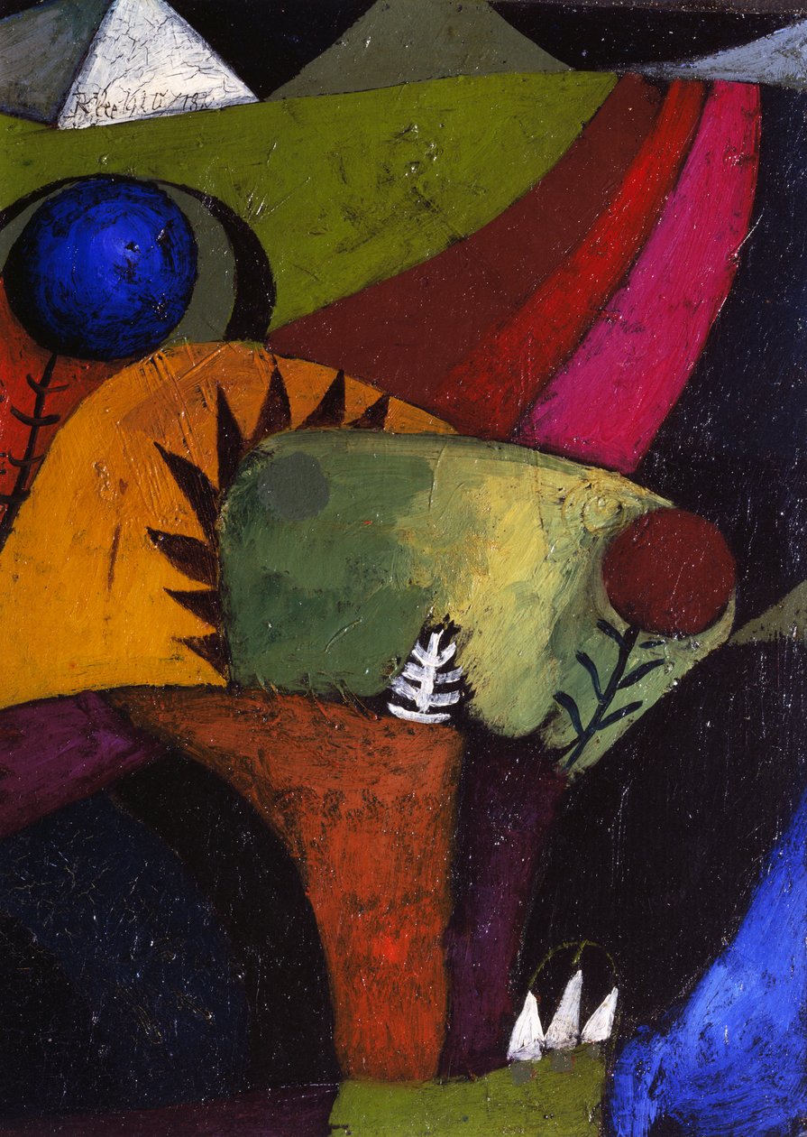 Üç beyaz çan çiçeği by Paul Klee
