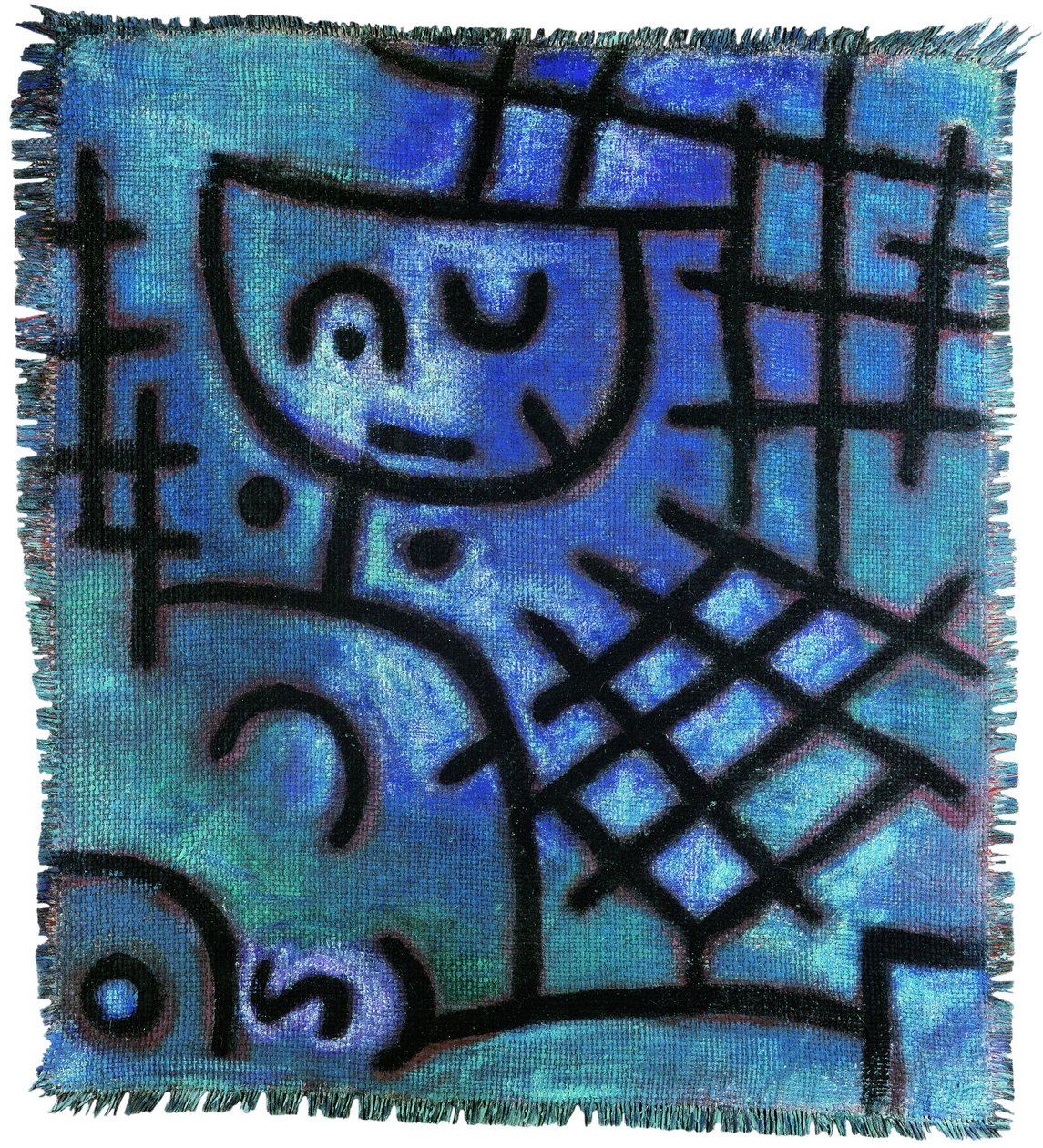 İsimsiz, c.1940 (çuval bezi üzerine yağ) by Paul Klee