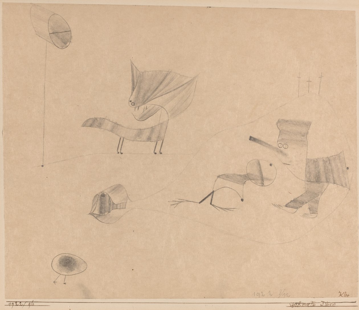 büyülenmiş hayvanlar by Paul Klee