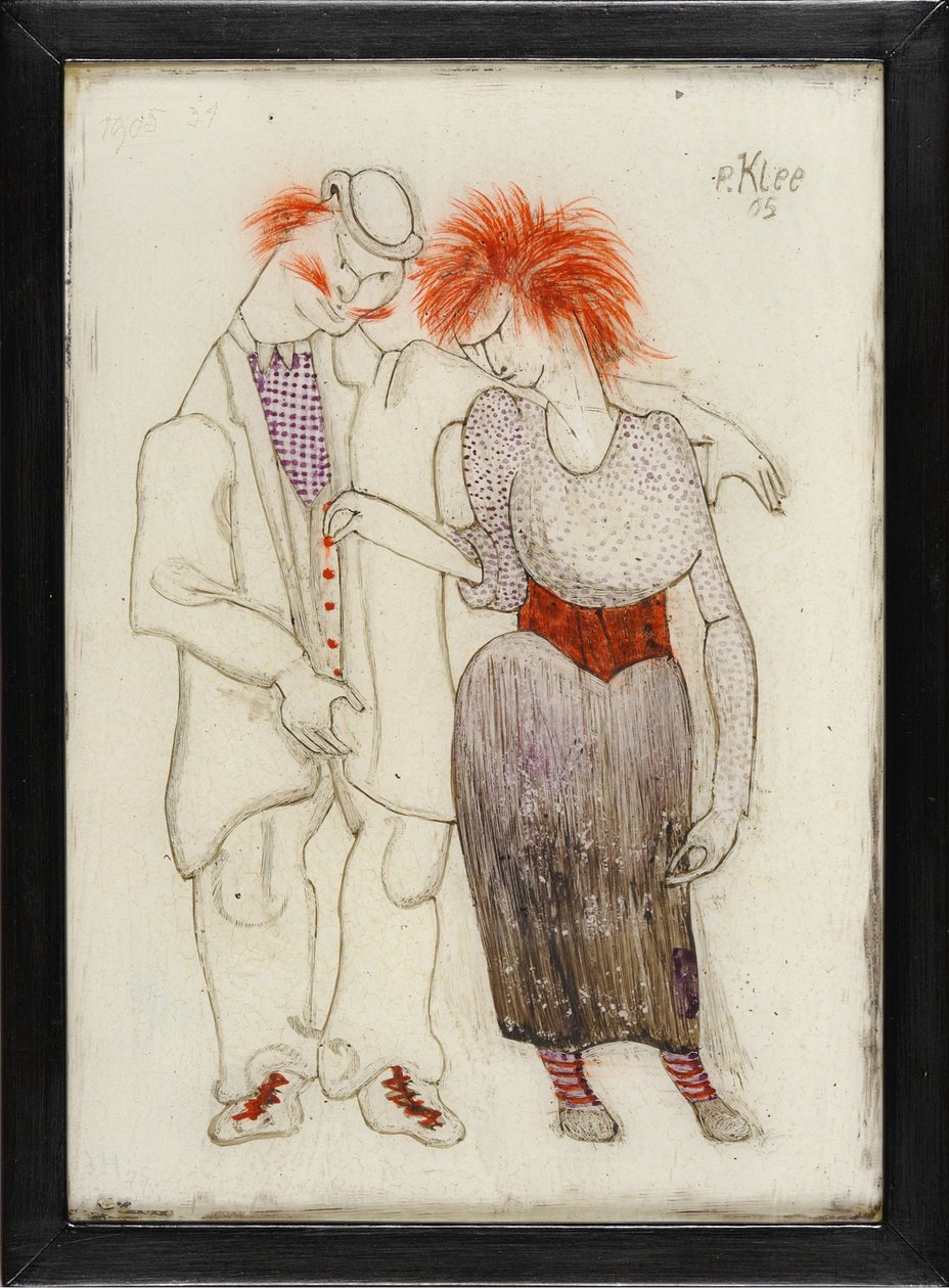 Verkommennes Paar Kötü cinsiyetli çift, 1905. by Paul Klee