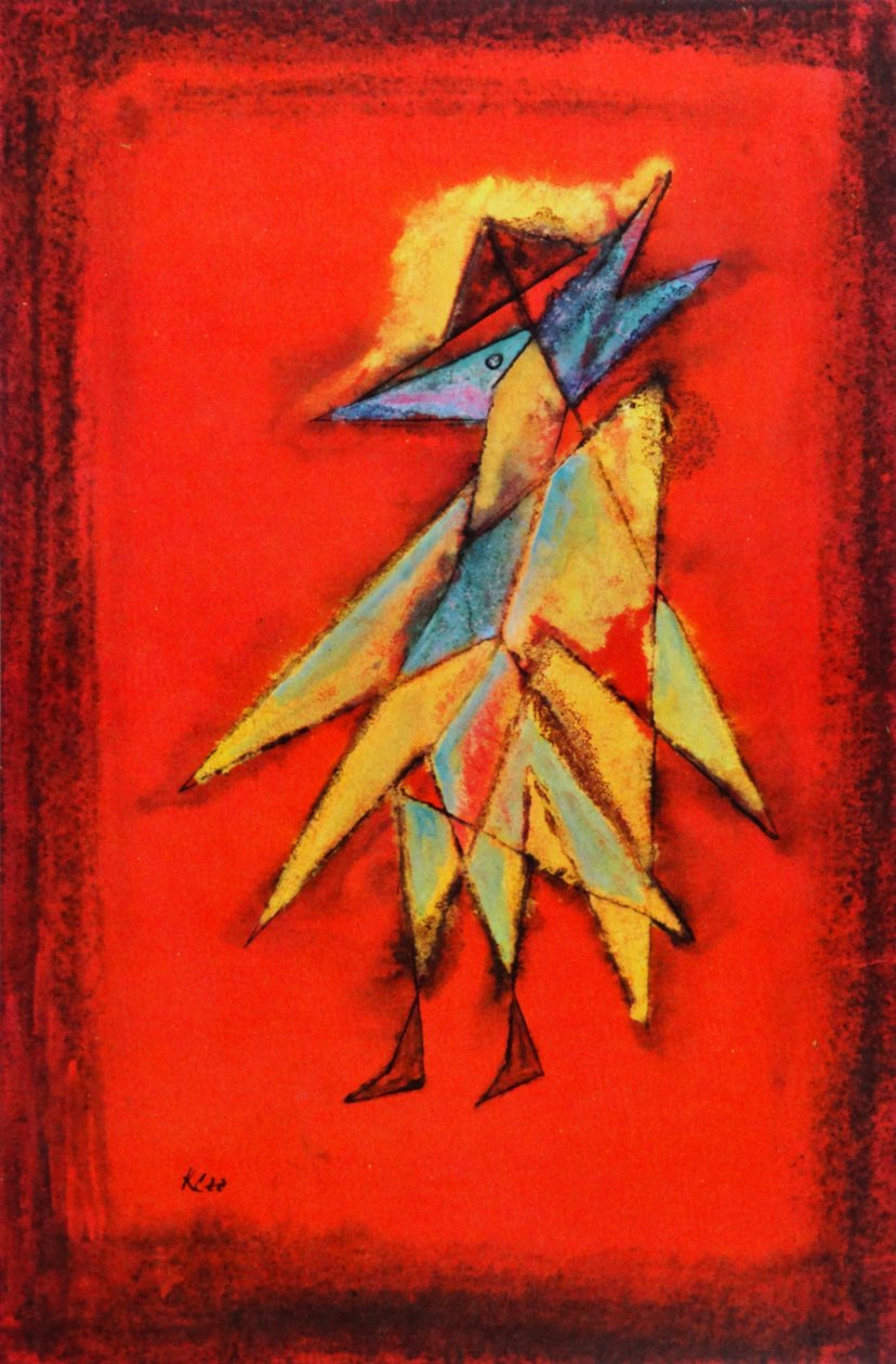 Vizyoner Kuş Adam, 1930 dolayları (tuval üzerine yağlıboya) by Paul Klee